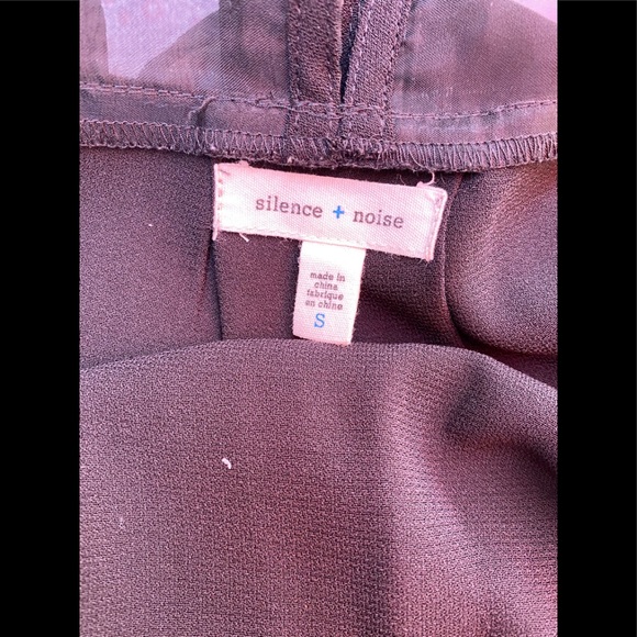 SILENT + NOISE BLACK MESH INSERT DRESS - Picture 9 of 9